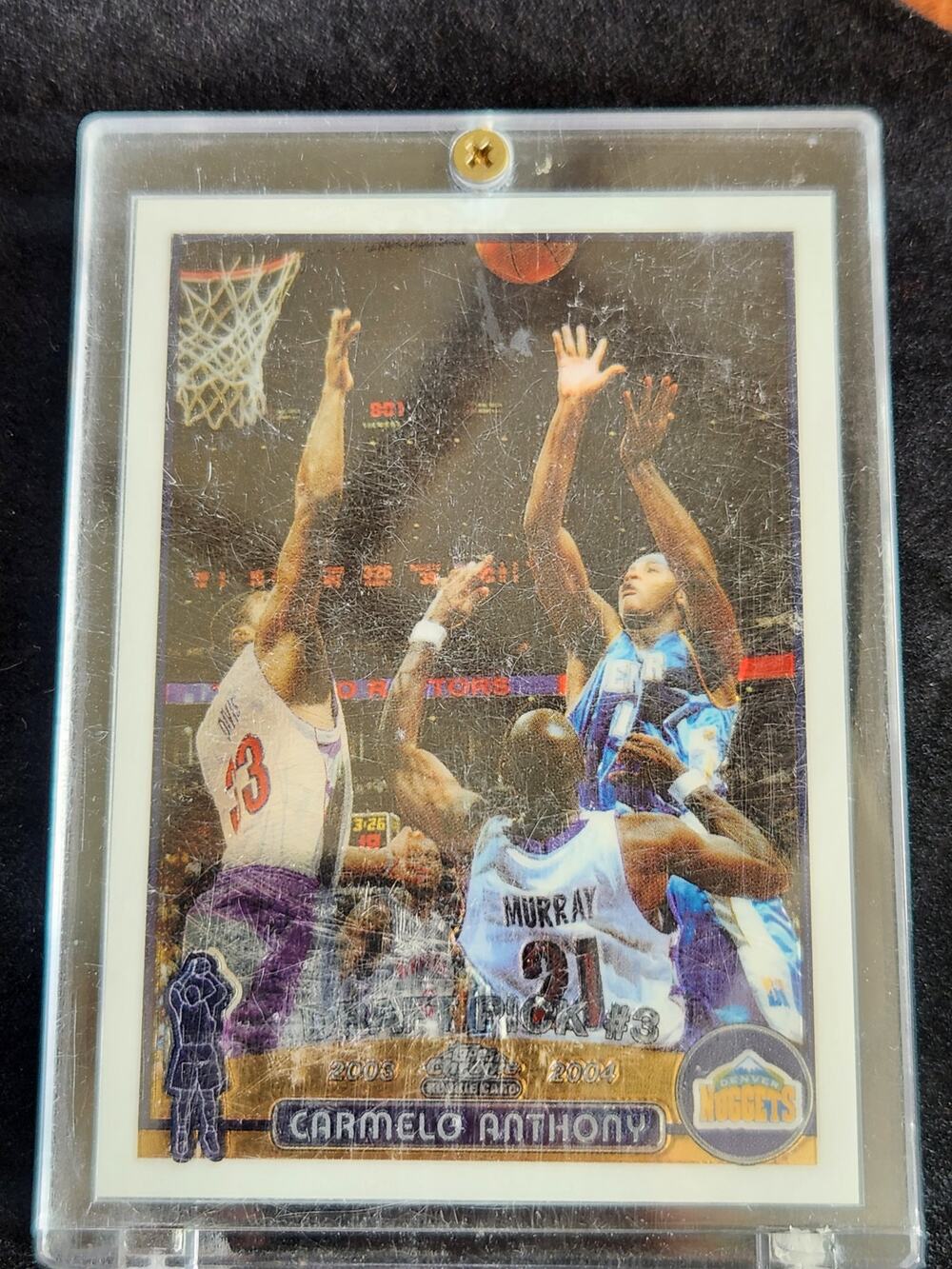 2003-04 Carmelo Anthony Topps Chrome #113 RC Nuggets Rookie Card